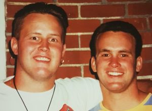 A photo of two men